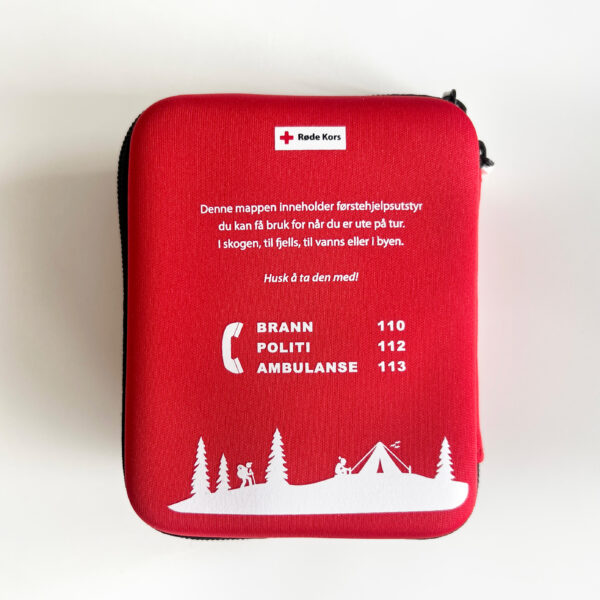 Førstehjelpsskrin tir og fritid bakside